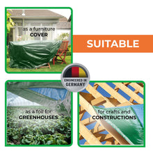 Load image into Gallery viewer, <span><b>Rainexo 150 GSM Tarp "HEAVY DUTY"</b></span><br/>Green/Blue, Waterproof, UV-resistant, Frostproof